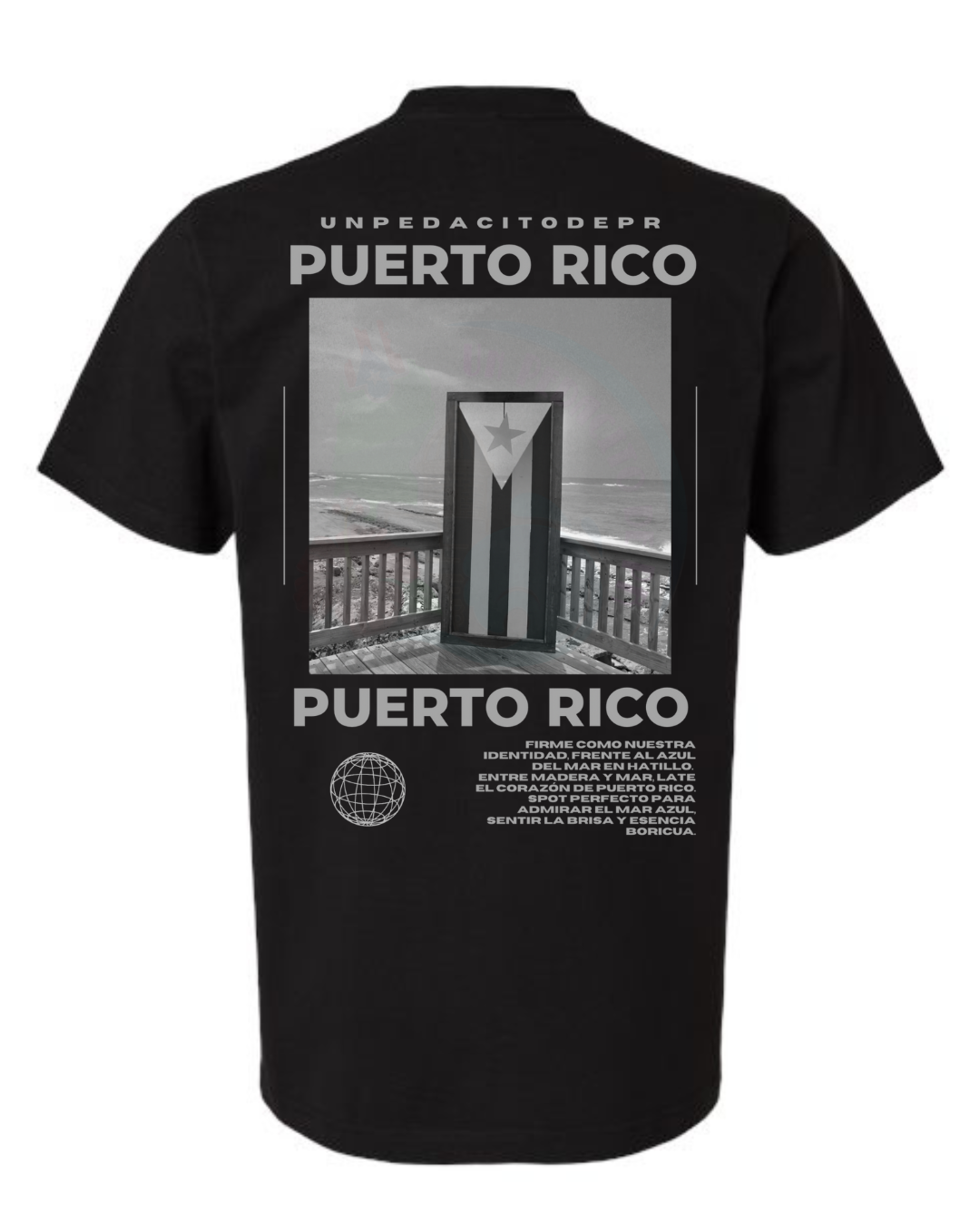 Identidad al Mar - Black Heavyweight Street T-Shirt