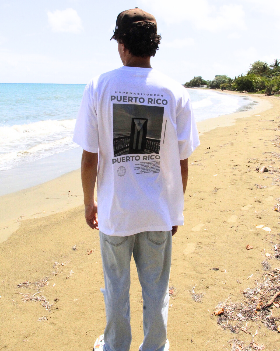 Identidad al Mar - White Heavyweight Street T-Shirt