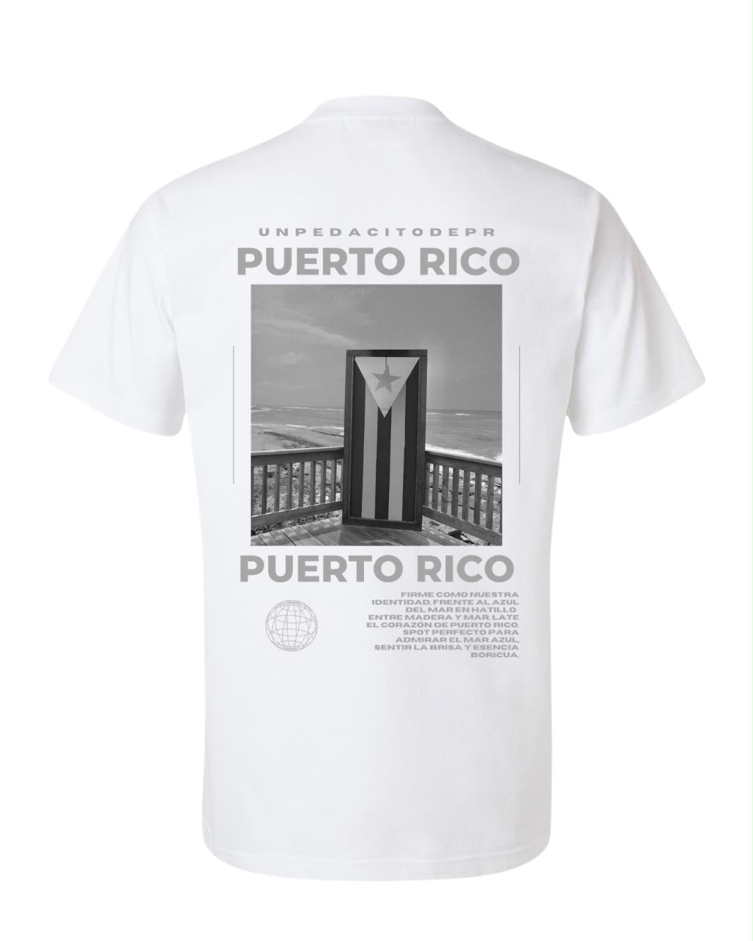 Identidad al Mar - White Heavyweight Street T-Shirt