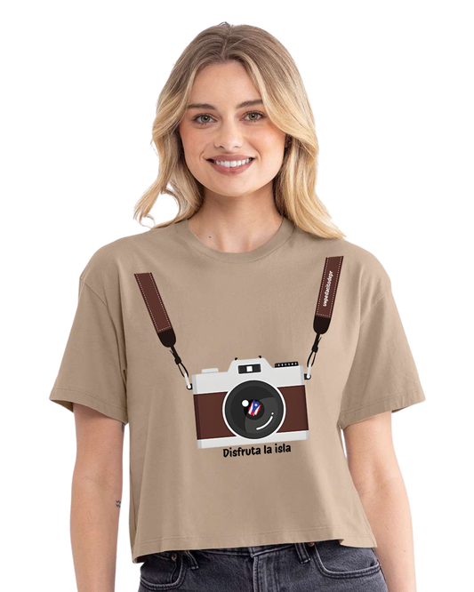 Disfruta la Isla - Tan Crop Top