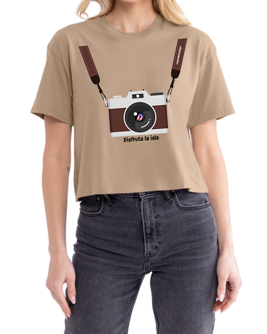 Disfruta la Isla - Tan Crop Top