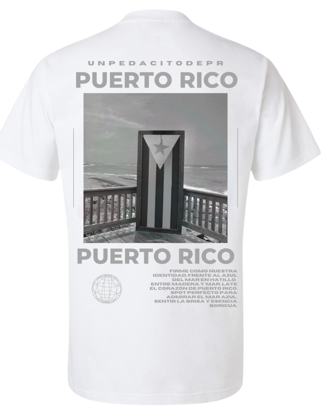Identidad al Mar - White Heavyweight Street T-Shirt