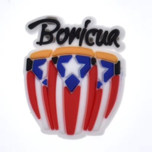 Conga Boricua Shoe Charm