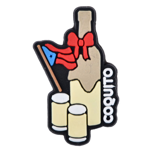 Coquito Boricua Shoe Charm