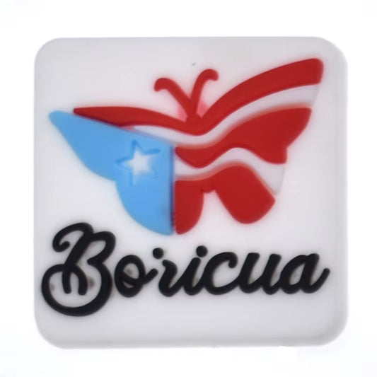 Mariposa Boricua Shoe Charm