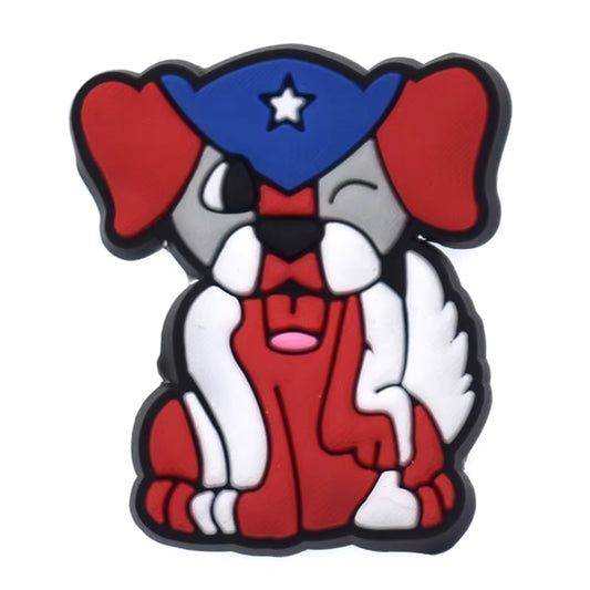 Perro Boricua Shoe Charm