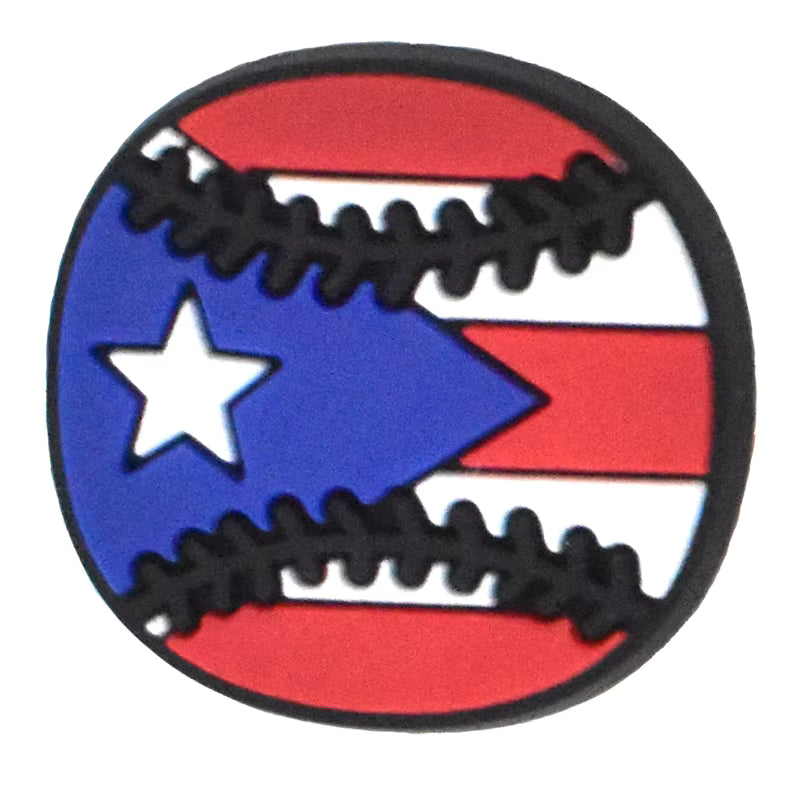 Bola de Béisbol Boricua Shoe Charm