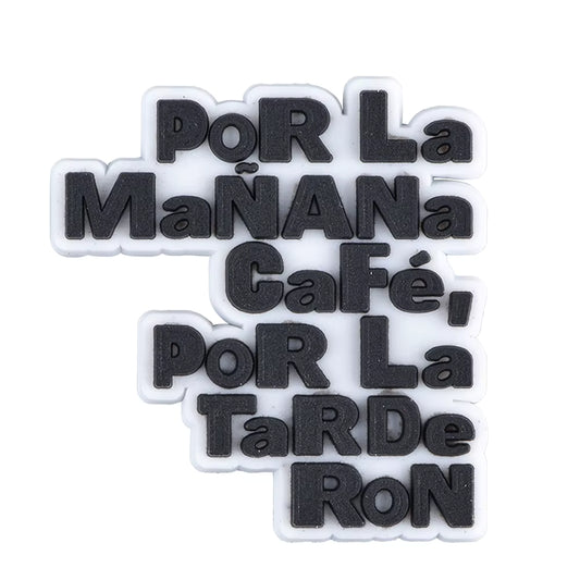 Café con Ron Shoe Charm