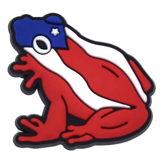 Ranita Boricua Shoe Charm