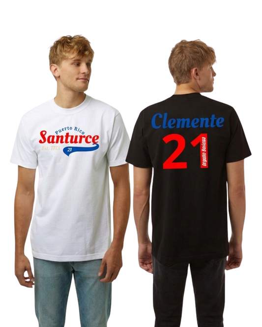 Clemente 21 Edición Santurce - Heavyweight Street T-Shirt