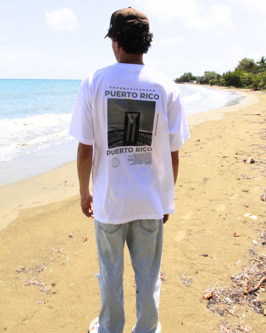 Identidad al Mar - White Heavyweight Street T-Shirt