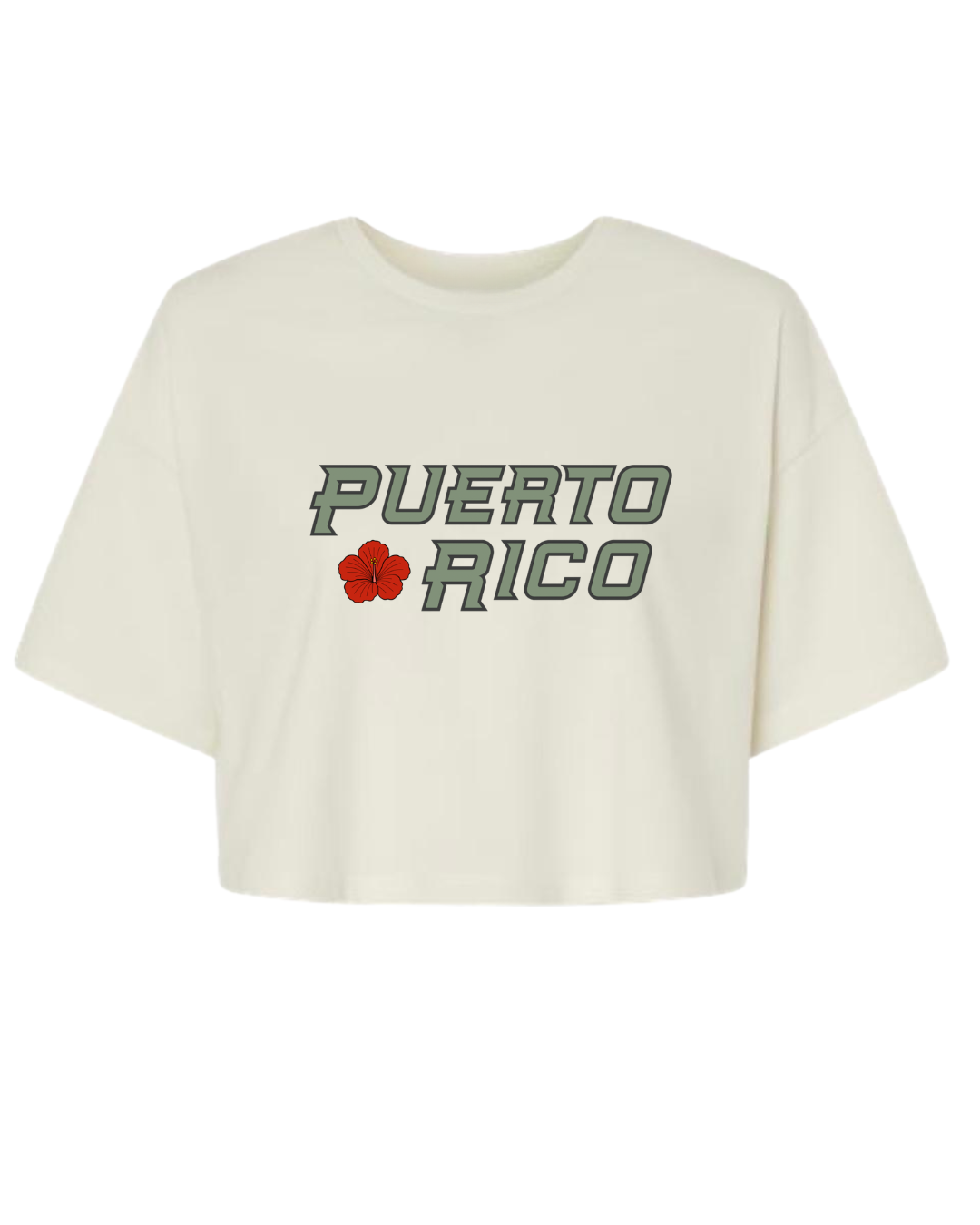 Puerto Rico Maga - Oversized Crop Tee