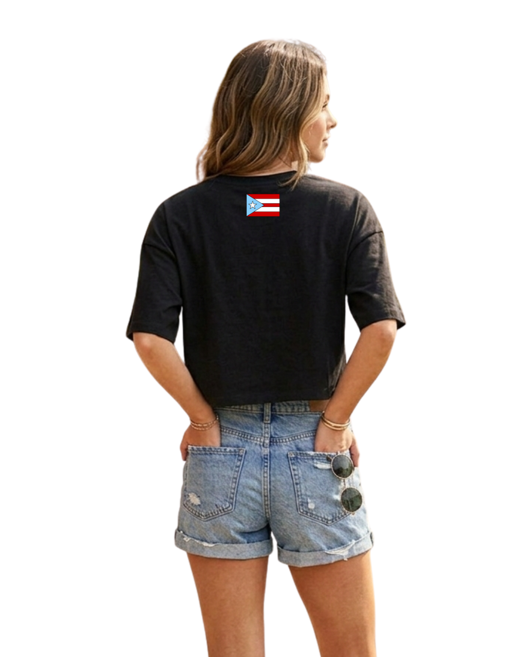 Puerto Rico Baseball - Oversized Crop Tee