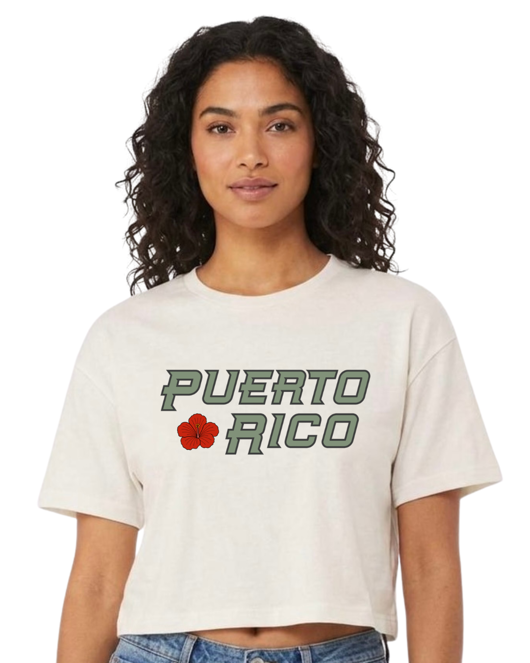 Puerto Rico Maga - Oversized Crop Tee