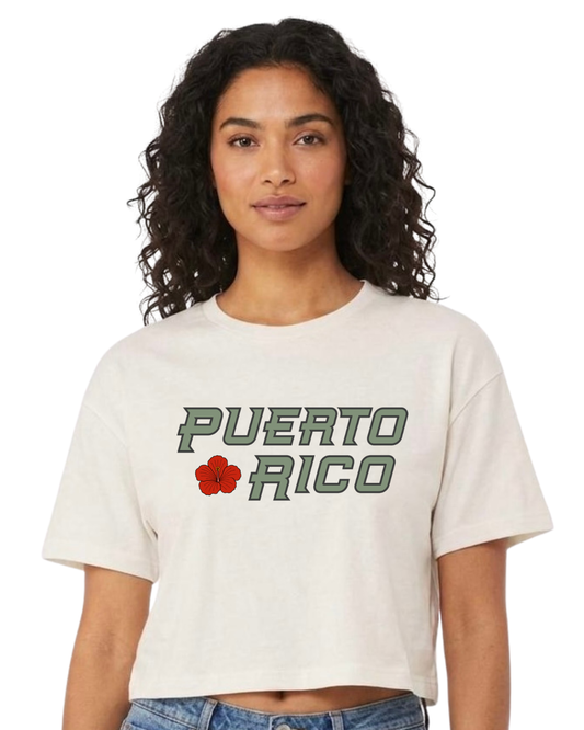 Puerto Rico Maga - Oversized Crop Tee