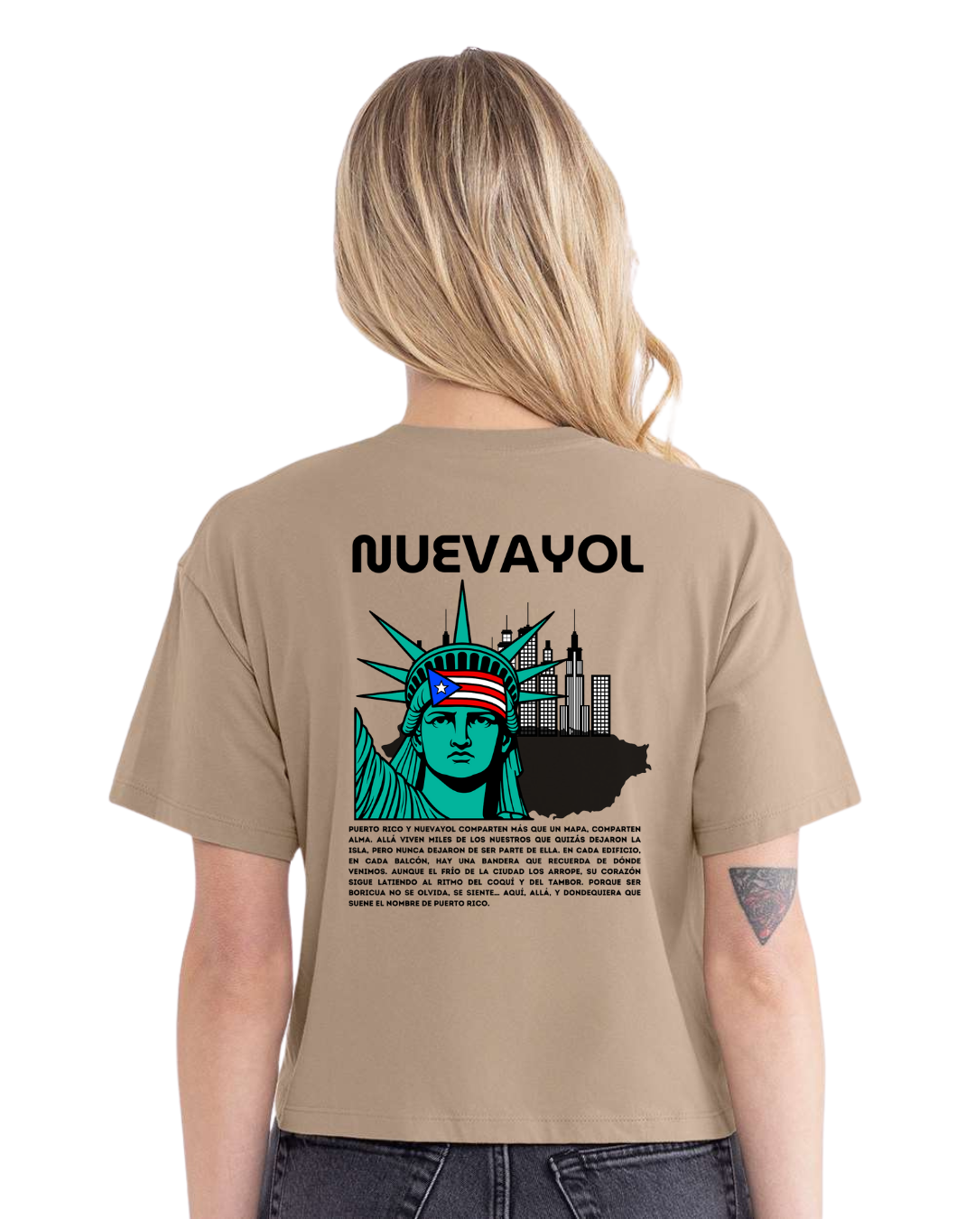 NUEVAYOL Tan Crop Top