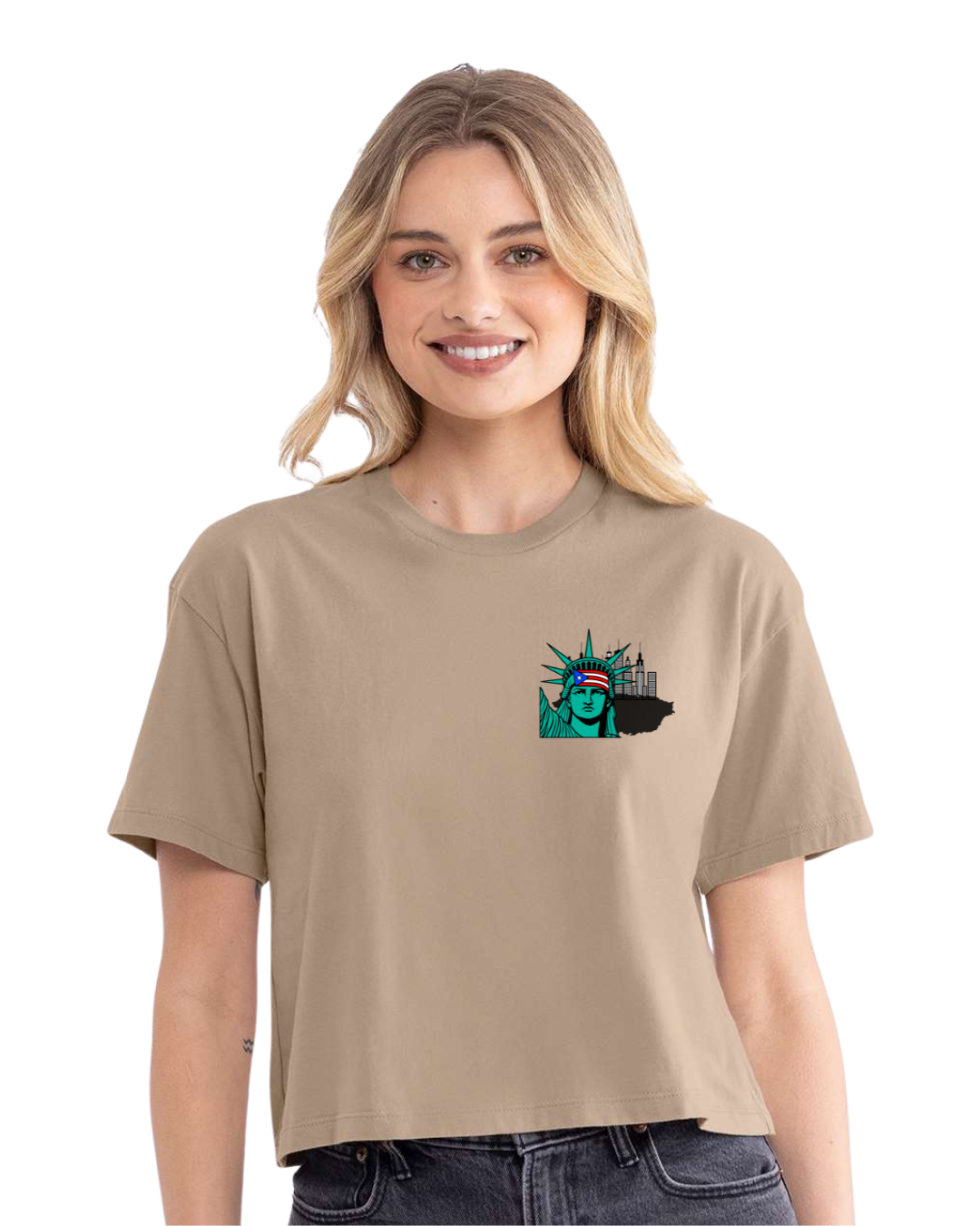 NUEVAYOL Tan Crop Top