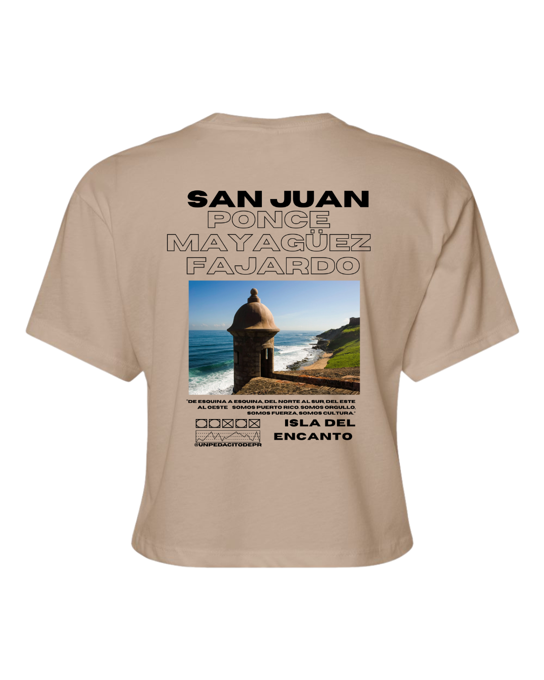 San Juan Tan Crop Top