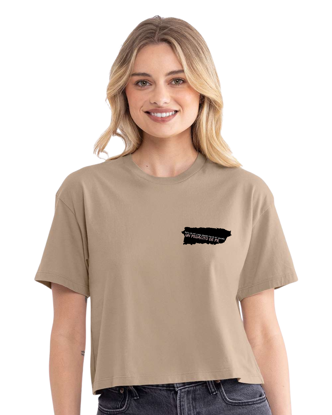 San Juan Tan Crop Top