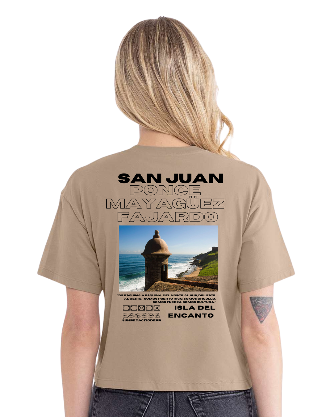 San Juan Tan Crop Top